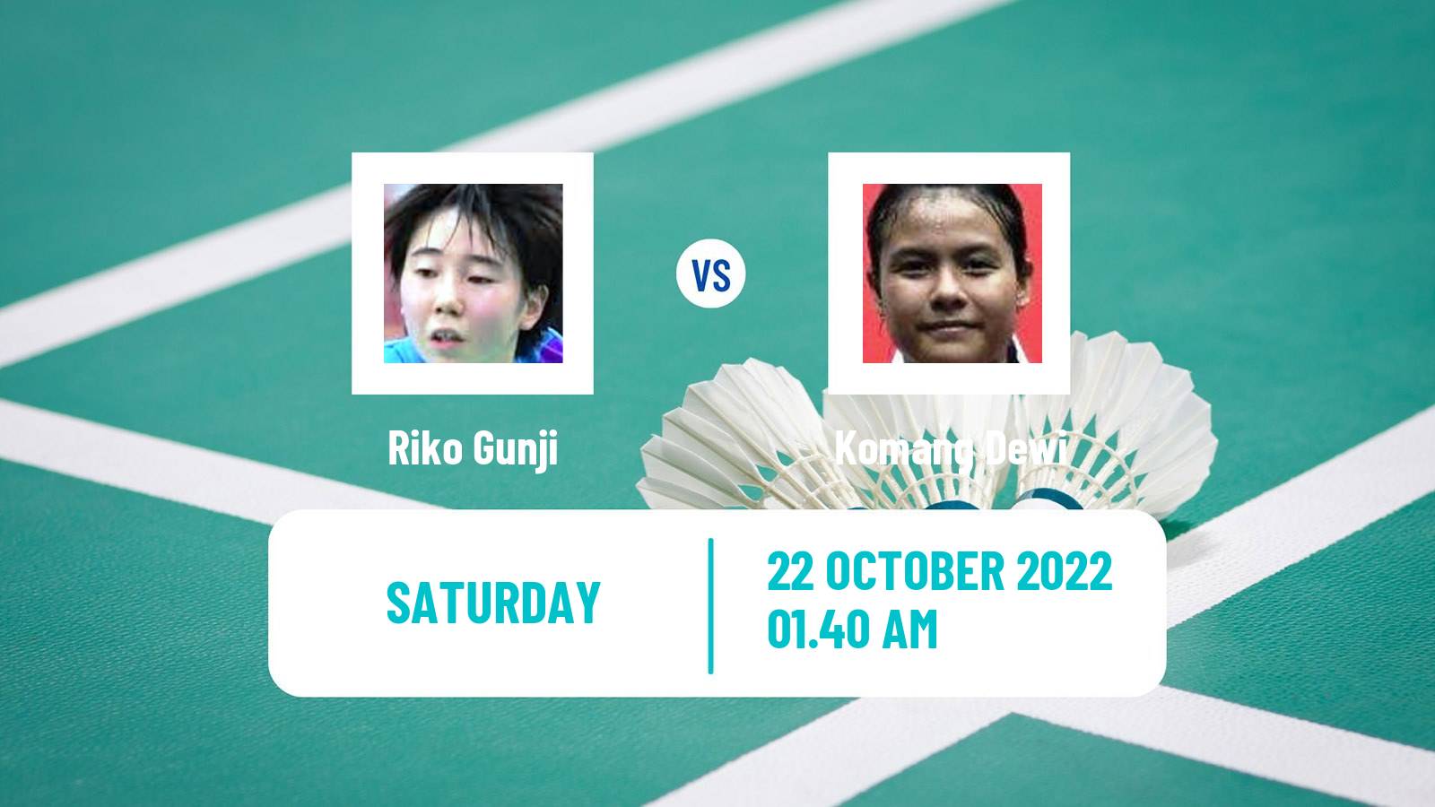 Badminton Badminton Riko Gunji - Komang Dewi