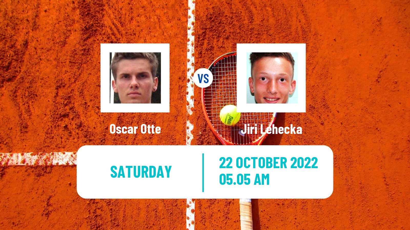 Tennis ATP Vienna Oscar Otte - Jiri Lehecka
