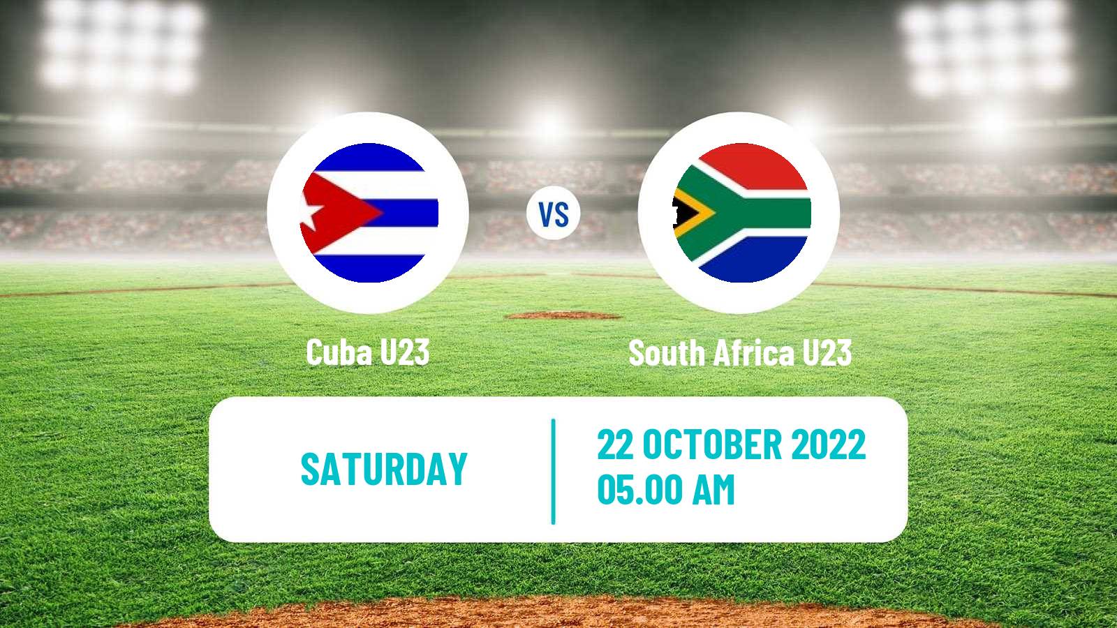 Baseball World Cup U23 Baseball Cuba U23 - South Africa U23