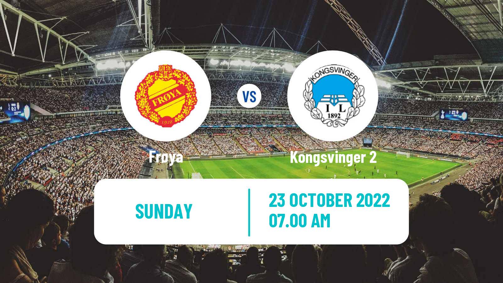 Football Norwegian Division 3 - Group 2 Frøya - Kongsvinger 2