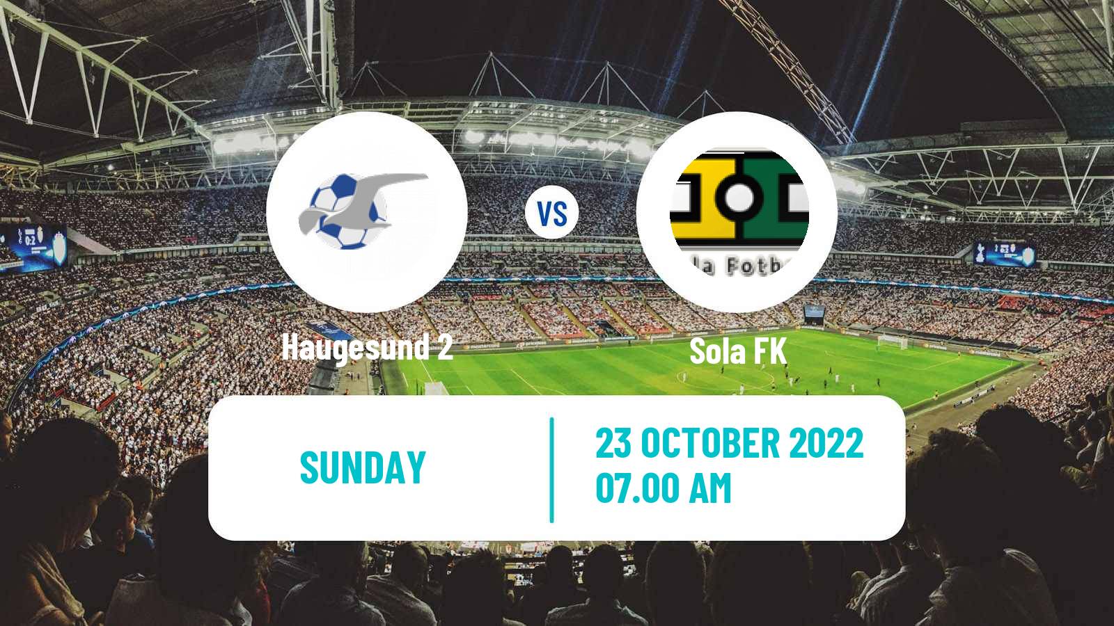 Football Norwegian Division 3 - Group 3 Haugesund 2 - Sola