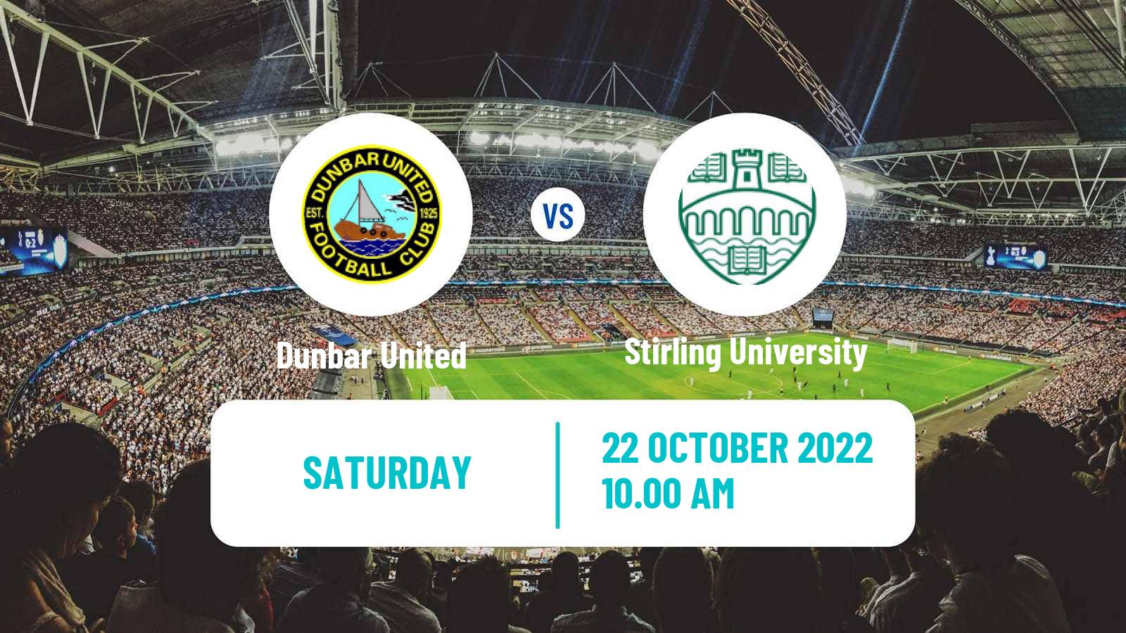 Soccer Scottish Cup Dunbar United - Stirling University