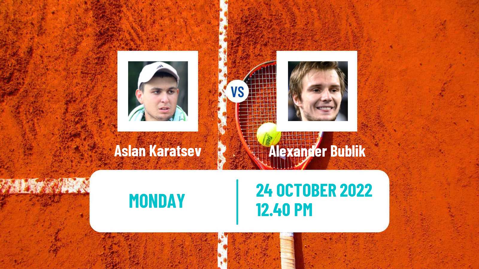 Tennis ATP Basel Aslan Karatsev - Alexander Bublik