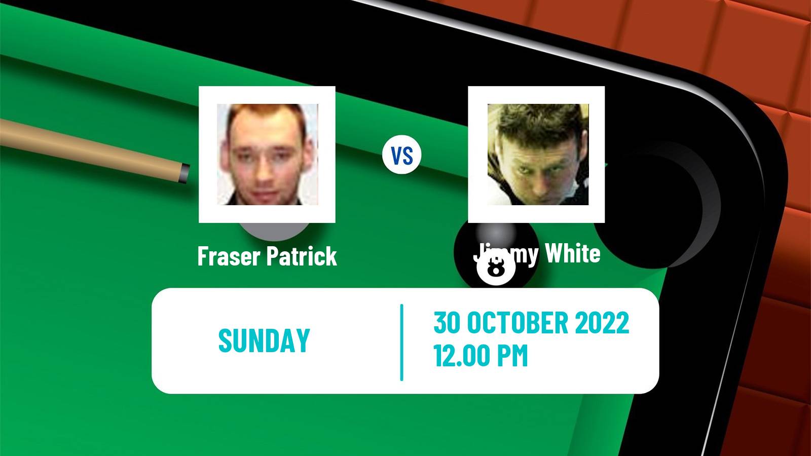 Snooker Snooker Fraser Patrick - Jimmy White