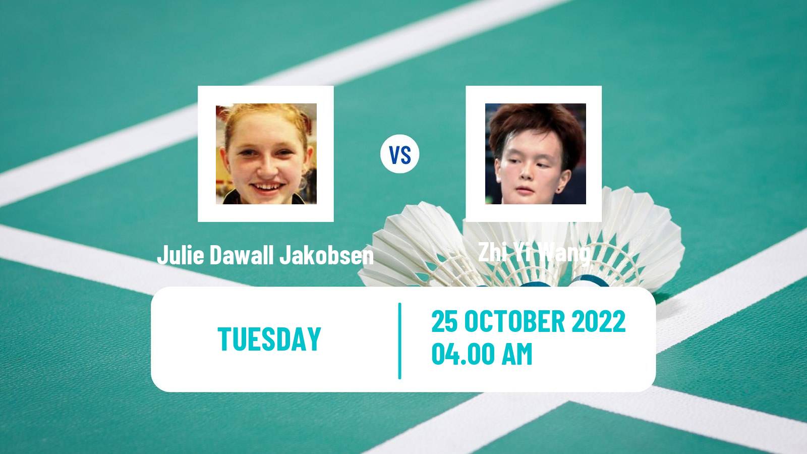 Badminton Badminton Julie Dawall Jakobsen - Zhi Yi Wang