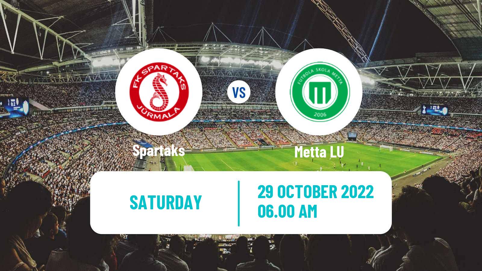 Soccer Latvian Virsliga Spartaks - Metta LU