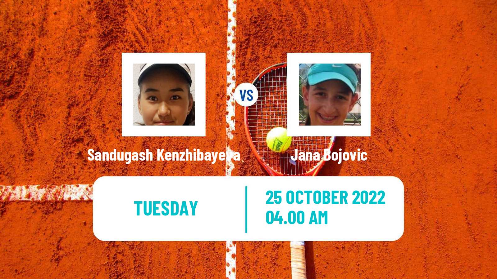 Tennis ITF Tournaments Sandugash Kenzhibayeva - Jana Bojovic
