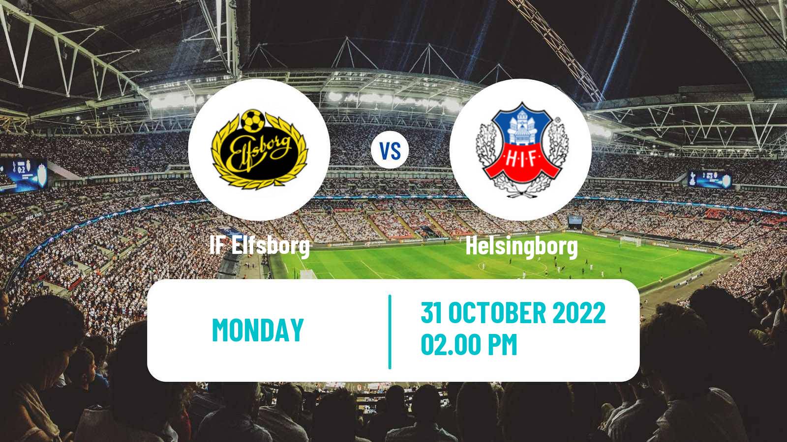 Soccer Swedish Allsvenskan Elfsborg - Helsingborg