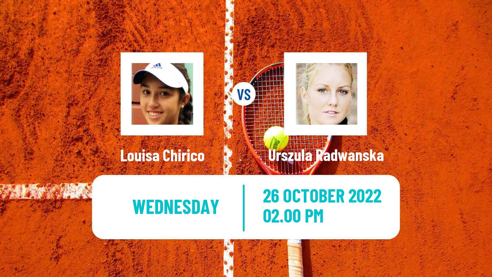 Tennis ITF Tournaments Louisa Chirico - Urszula Radwanska