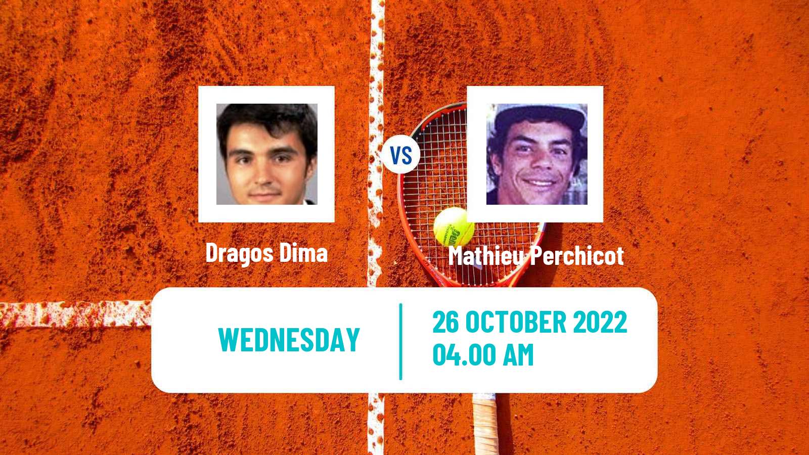 Tennis ITF Tournaments Dragos Dima - Mathieu Perchicot