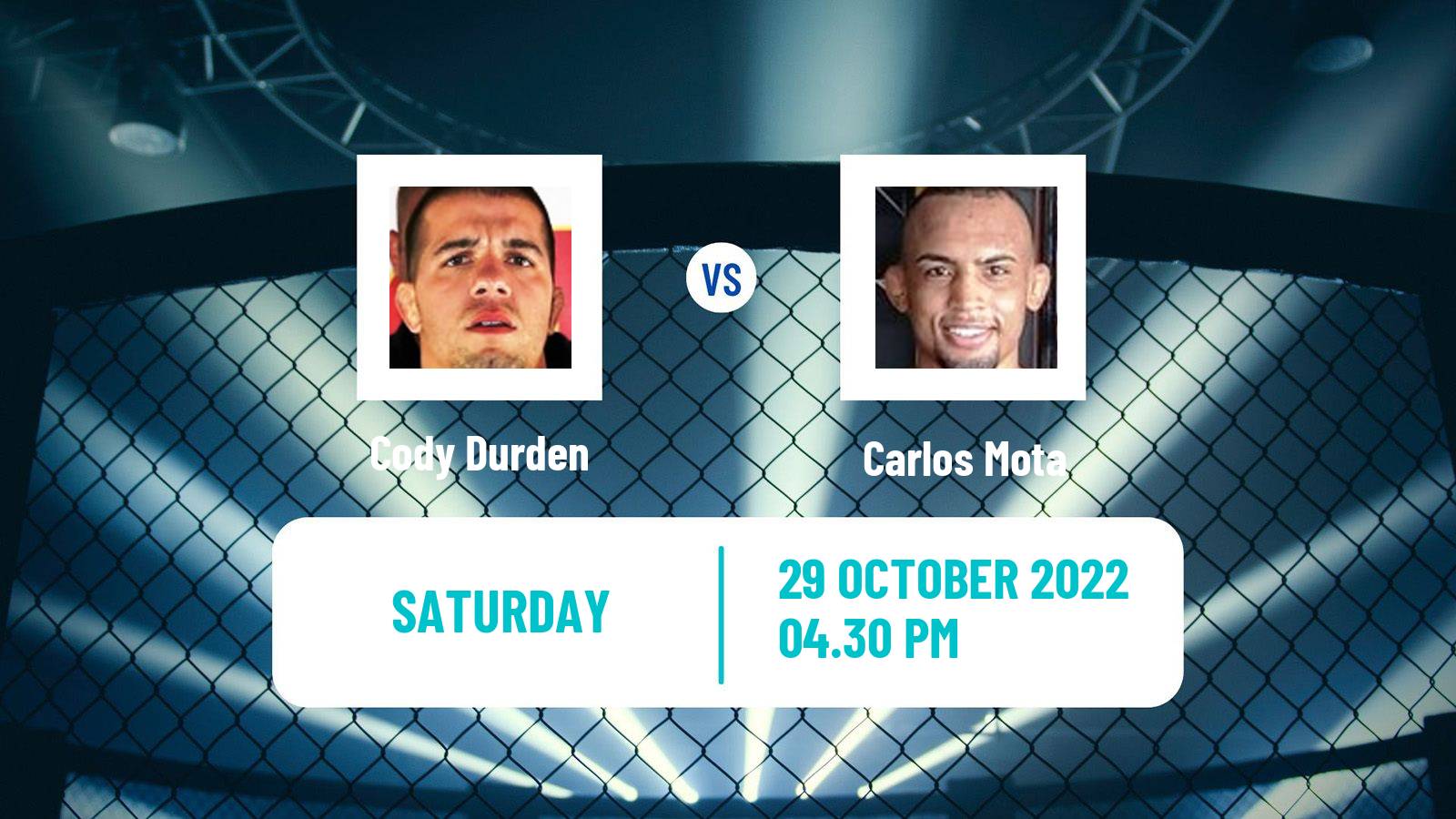 MMA MMA Cody Durden - Carlos Mota