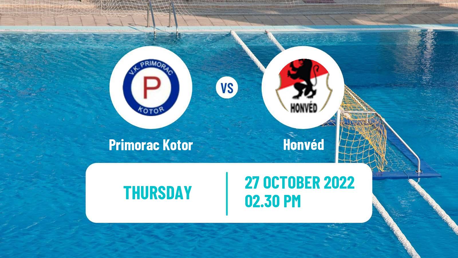 Water polo Euro Cup Water Polo Primorac Kotor - Honvéd
