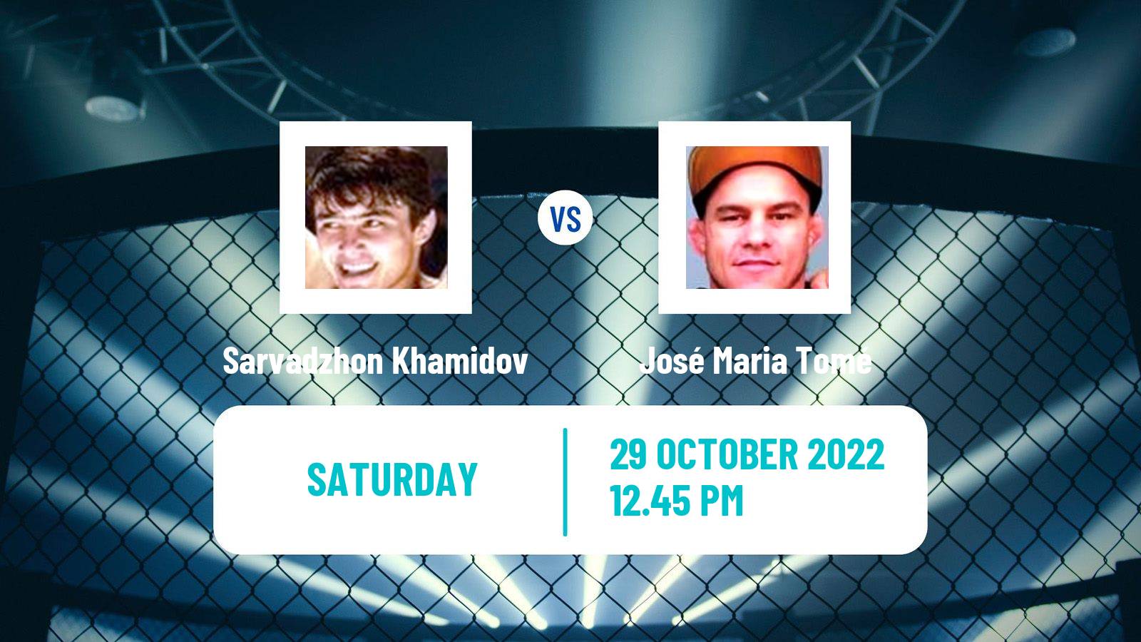 MMA MMA Sarvadzhon Khamidov - José Maria Tomé