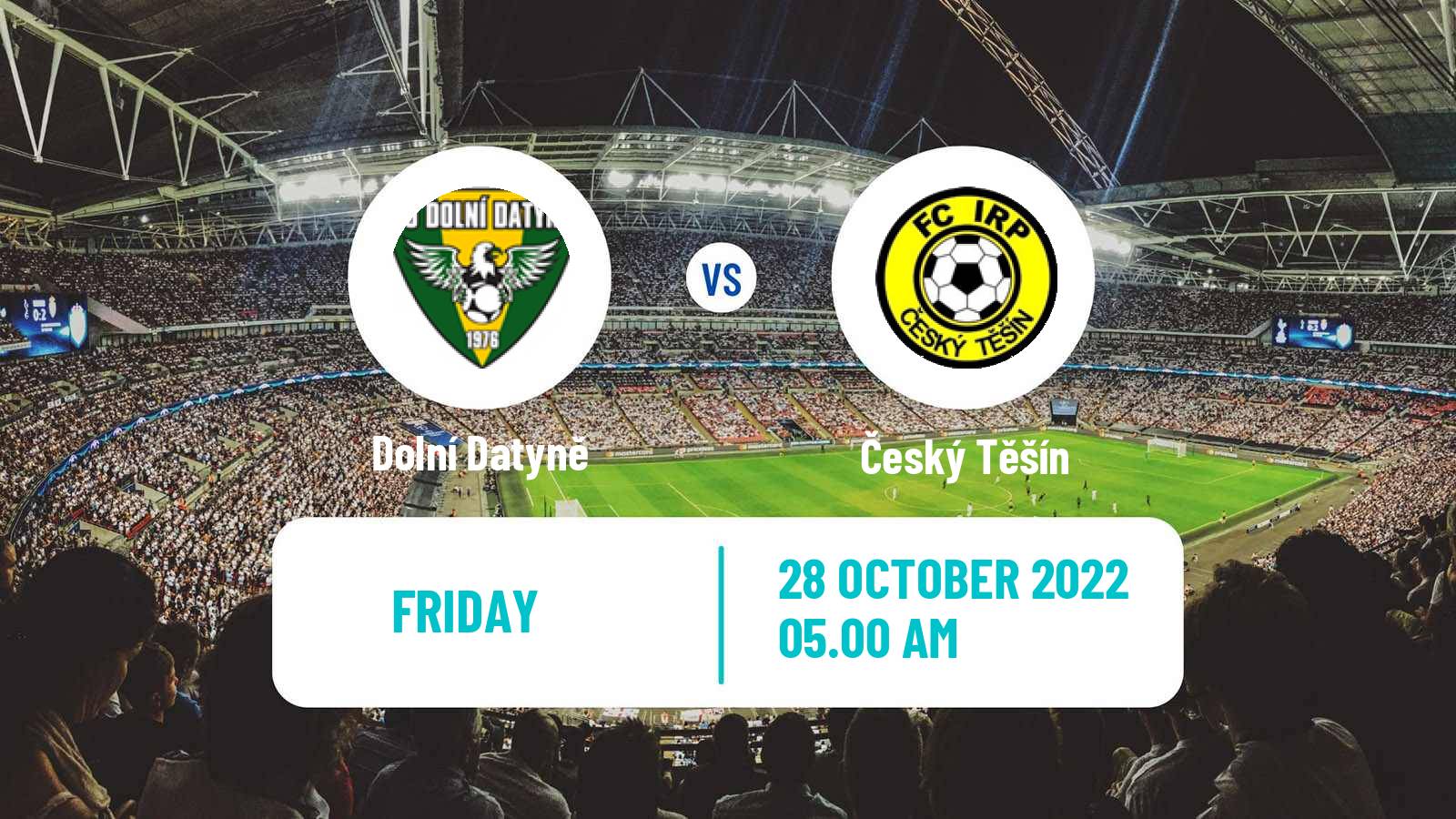 Soccer Czech Moravskoslezsky KP Dolní Datyně - Český Těšín