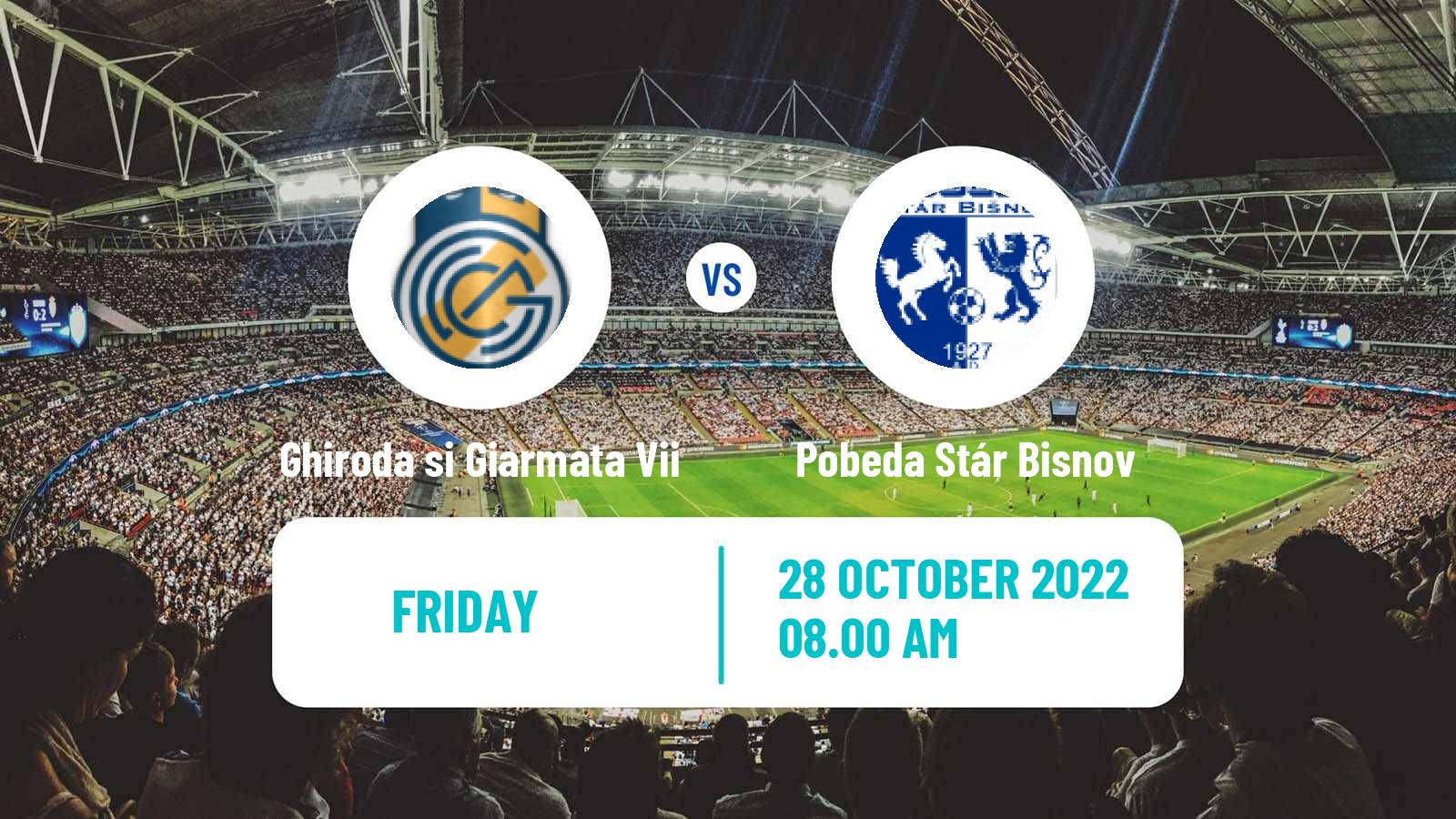 Soccer Romanian Liga 3 - Seria 8 Ghiroda si Giarmata Vii - Pobeda Stár Bisnov
