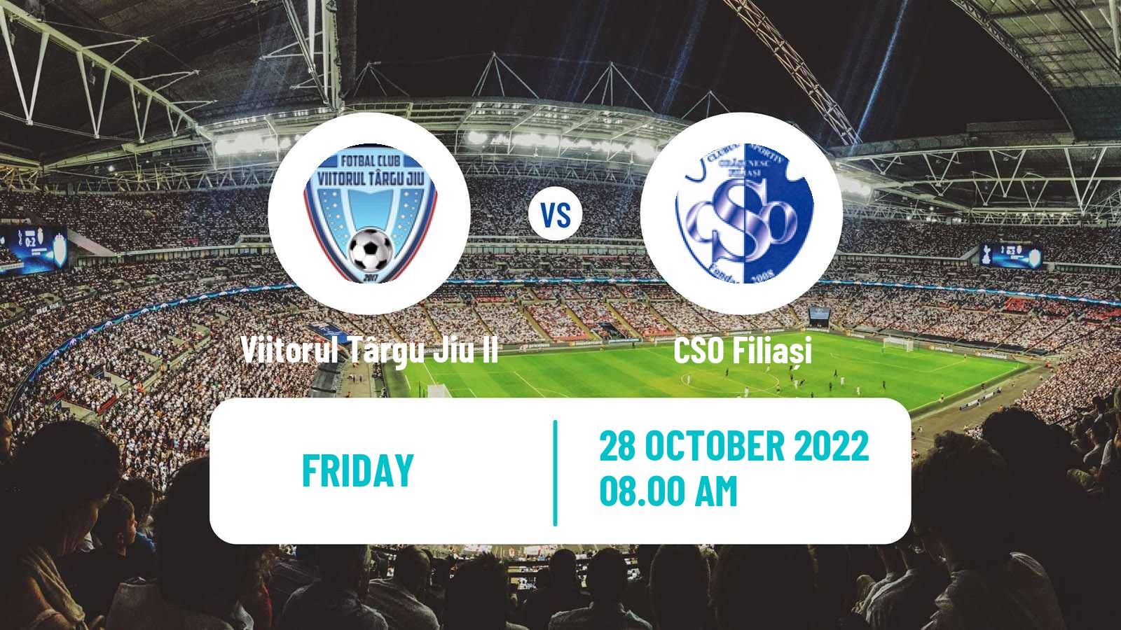Soccer Romanian Liga 3 - Seria 7 Viitorul Târgu Jiu II - Filiași