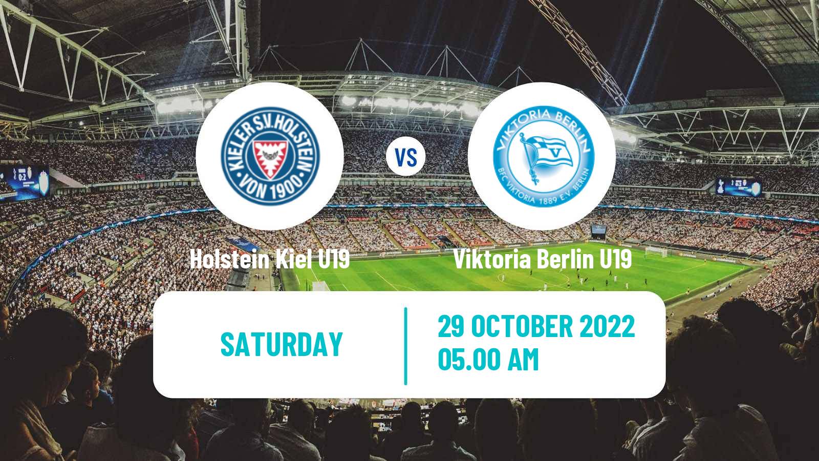 Soccer German Junioren Bundesliga North Holstein Kiel U19 - Viktoria Berlin U19
