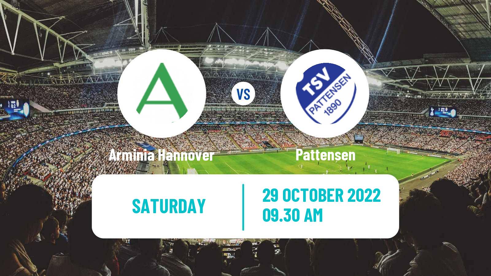 Soccer German Oberliga Niedersachsen Arminia Hannover - Pattensen