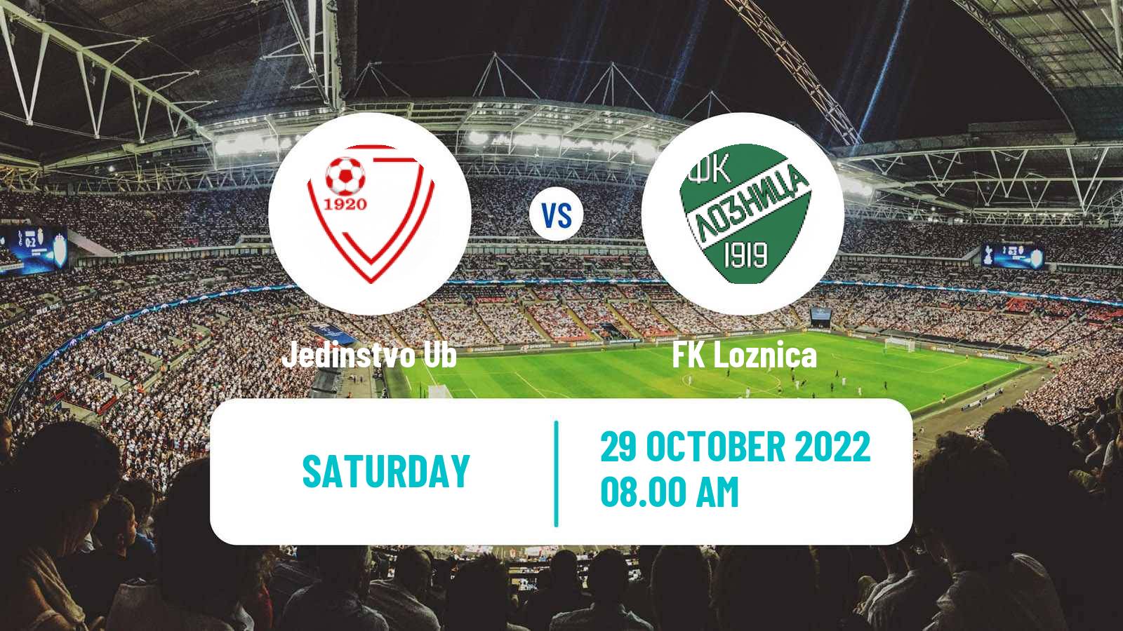 Soccer Serbian Prva Liga Jedinstvo Ub - Loznica