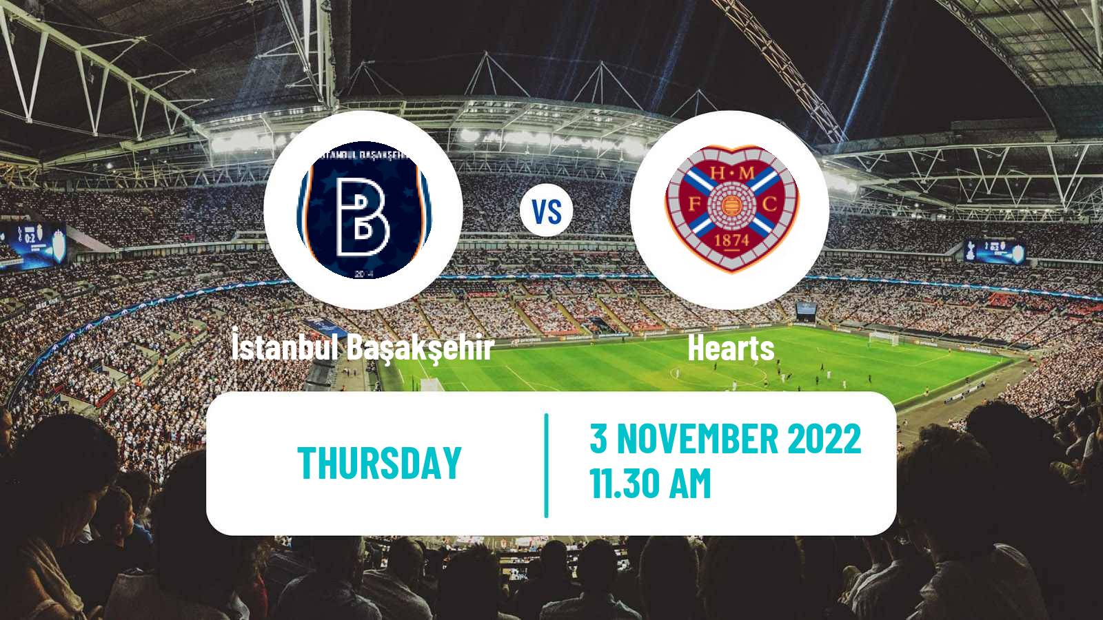 Soccer UEFA Europa Conference League İstanbul Başakşehir - Hearts