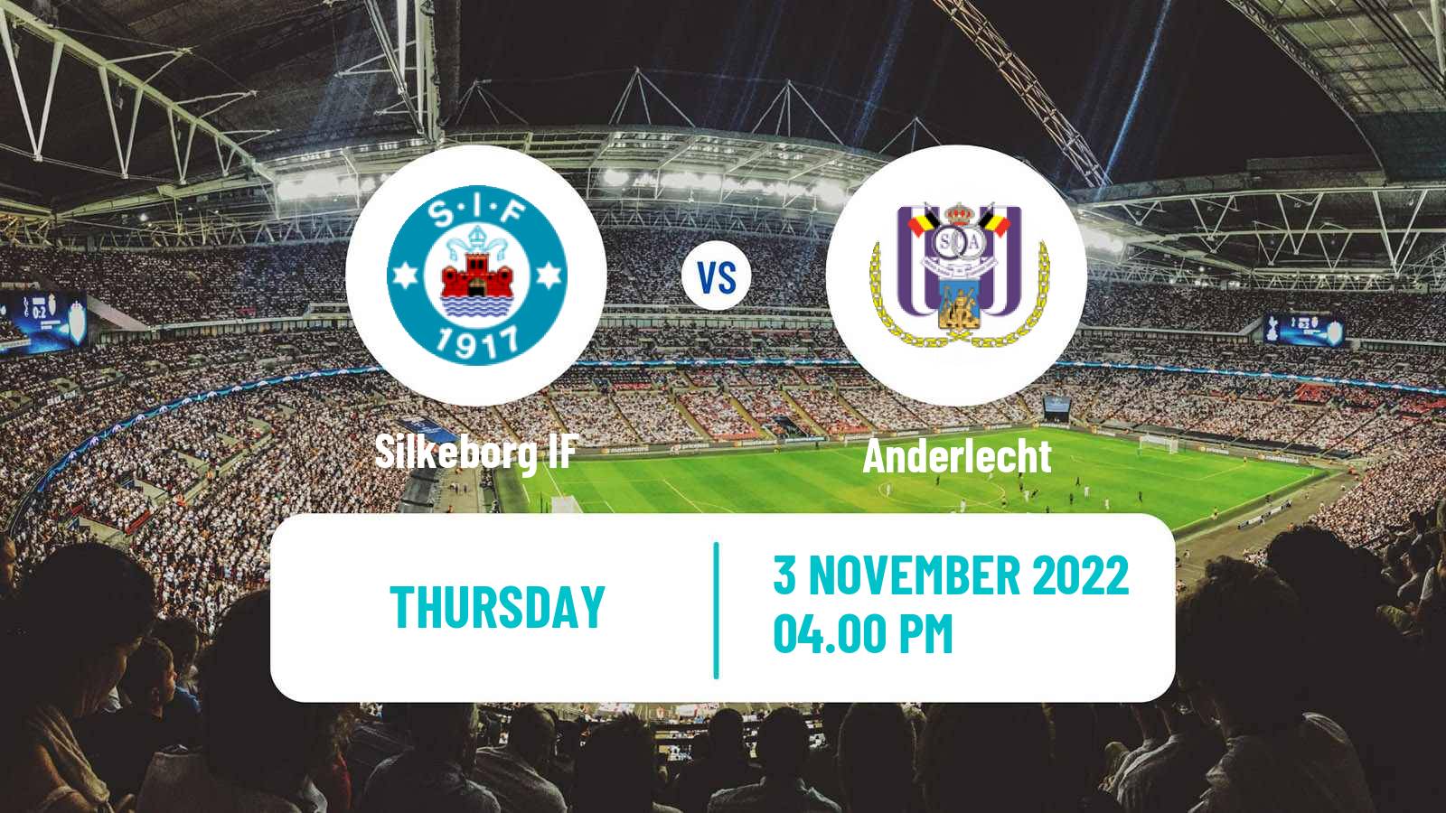 Soccer UEFA Europa Conference League Silkeborg IF - Anderlecht