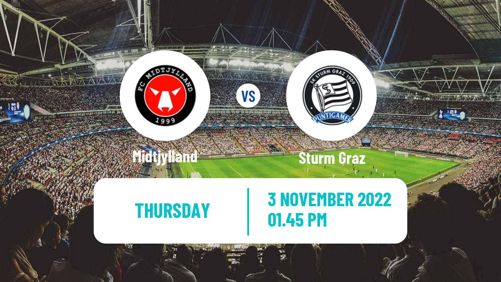 Soccer UEFA Europa League Midtjylland - Sturm Graz
