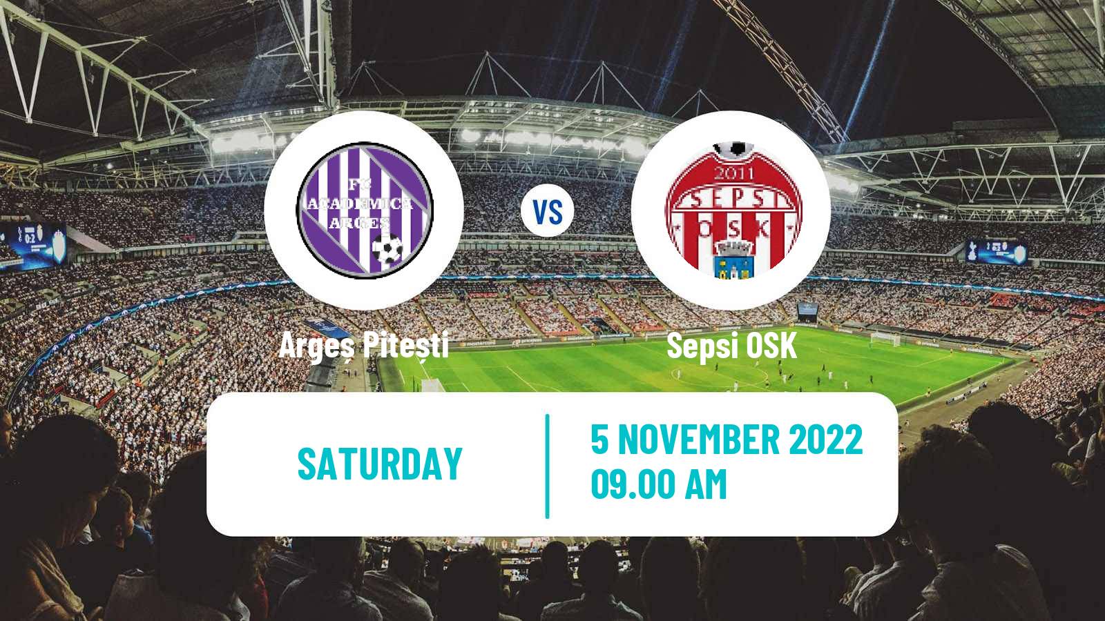 Soccer Romanian Liga 1 Argeș Pitești - Sepsi OSK