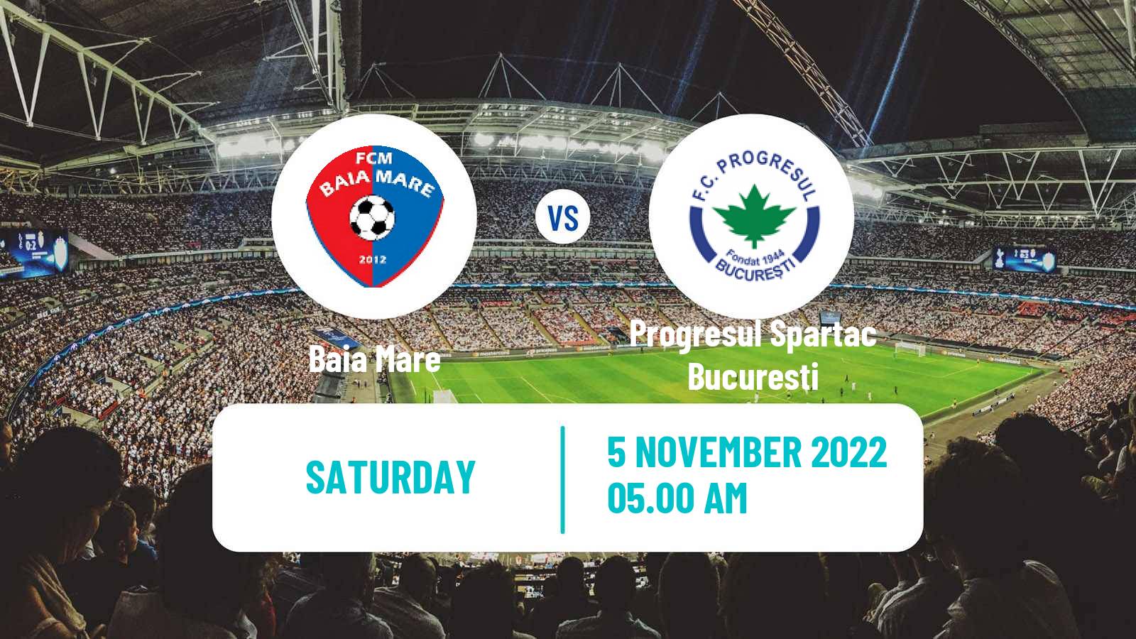 Football Romanian Division 2 Baia Mare - Progresul Spartac Bucuresti