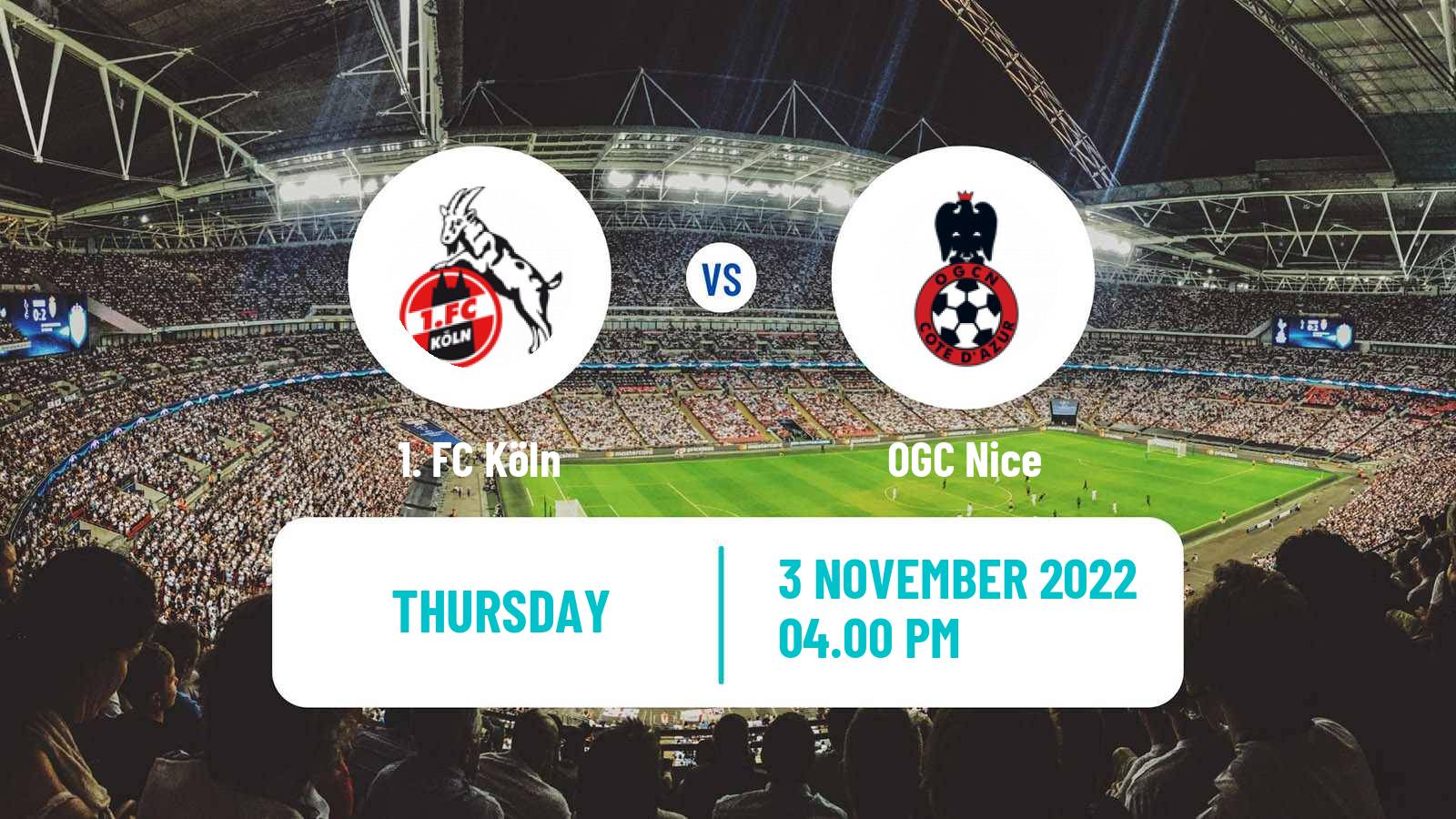 Soccer UEFA Europa Conference League Köln - Nice
