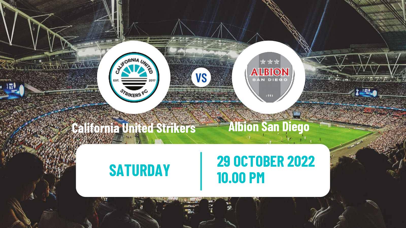 Soccer US NISA California United Strikers - Albion San Diego