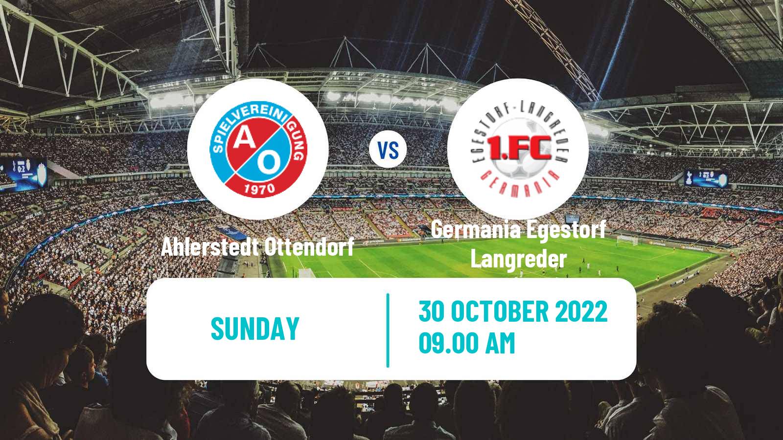 Soccer German Oberliga Niedersachsen Ahlerstedt Ottendorf - Germania Egestorf Langreder