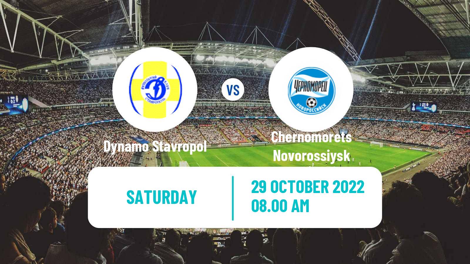 Soccer Russian FNL 2 Group 1 Dynamo Stavropol - Chernomorets Novorossiysk