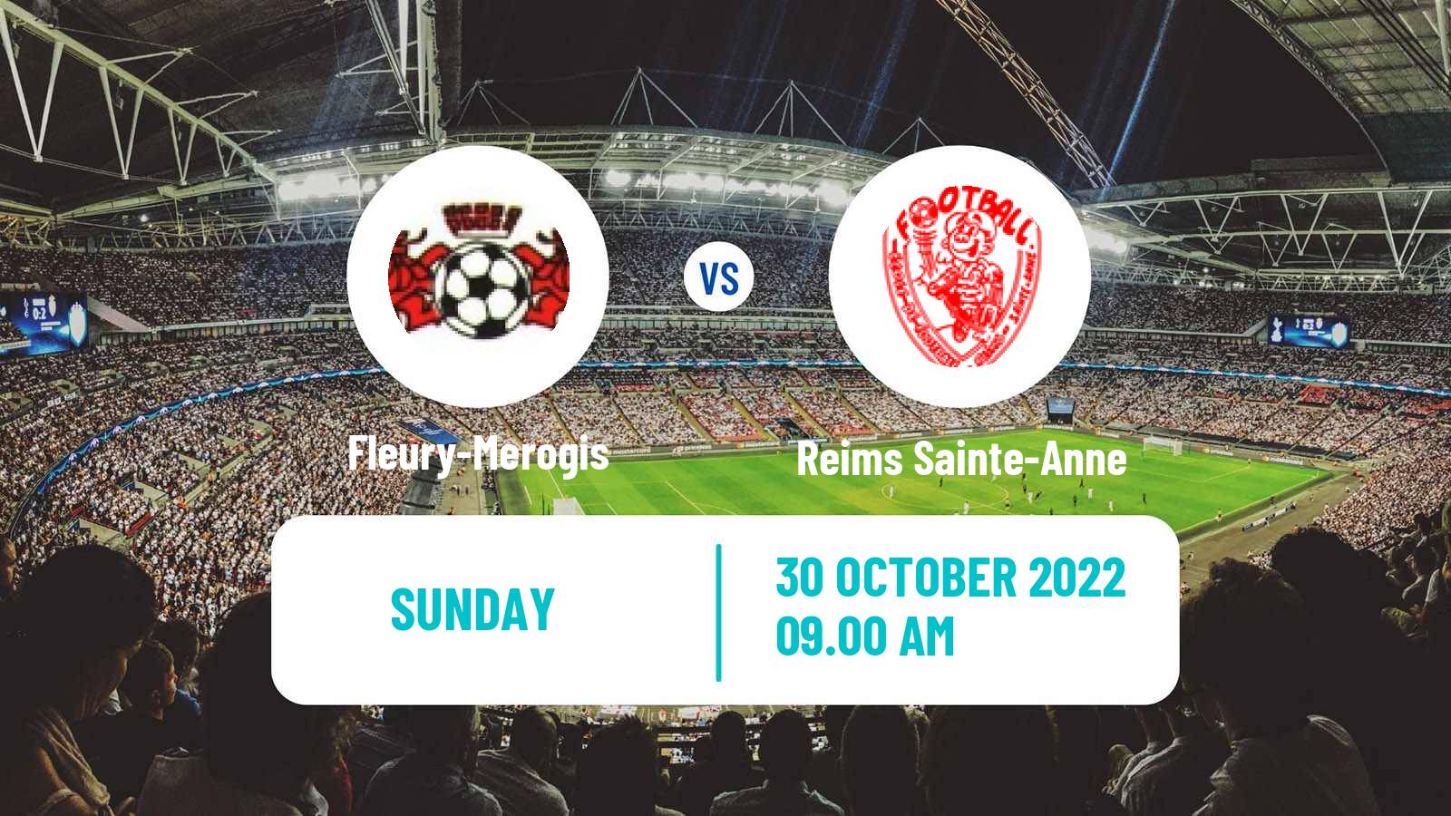 Soccer Coupe De France Fleury-Merogis - Reims Sainte-Anne