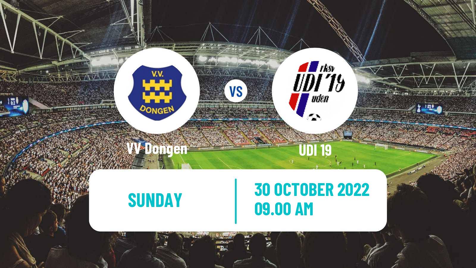 Soccer Dutch Derde Divisie Dongen - UDI 19