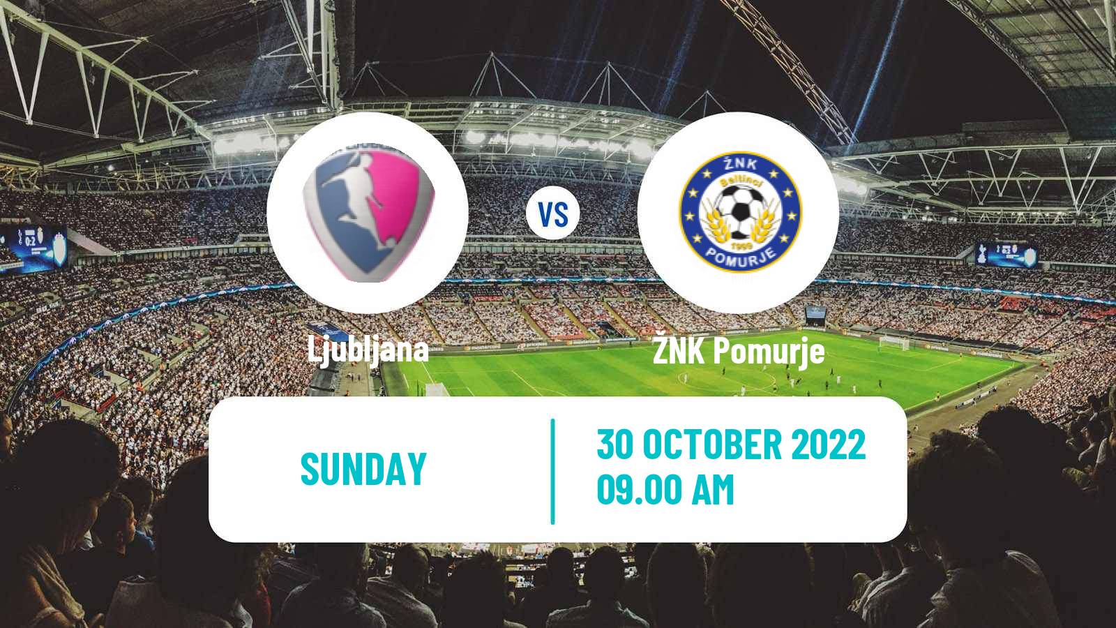 Soccer Slovenian 1 SZNL Women Ljubljana - Pomurje