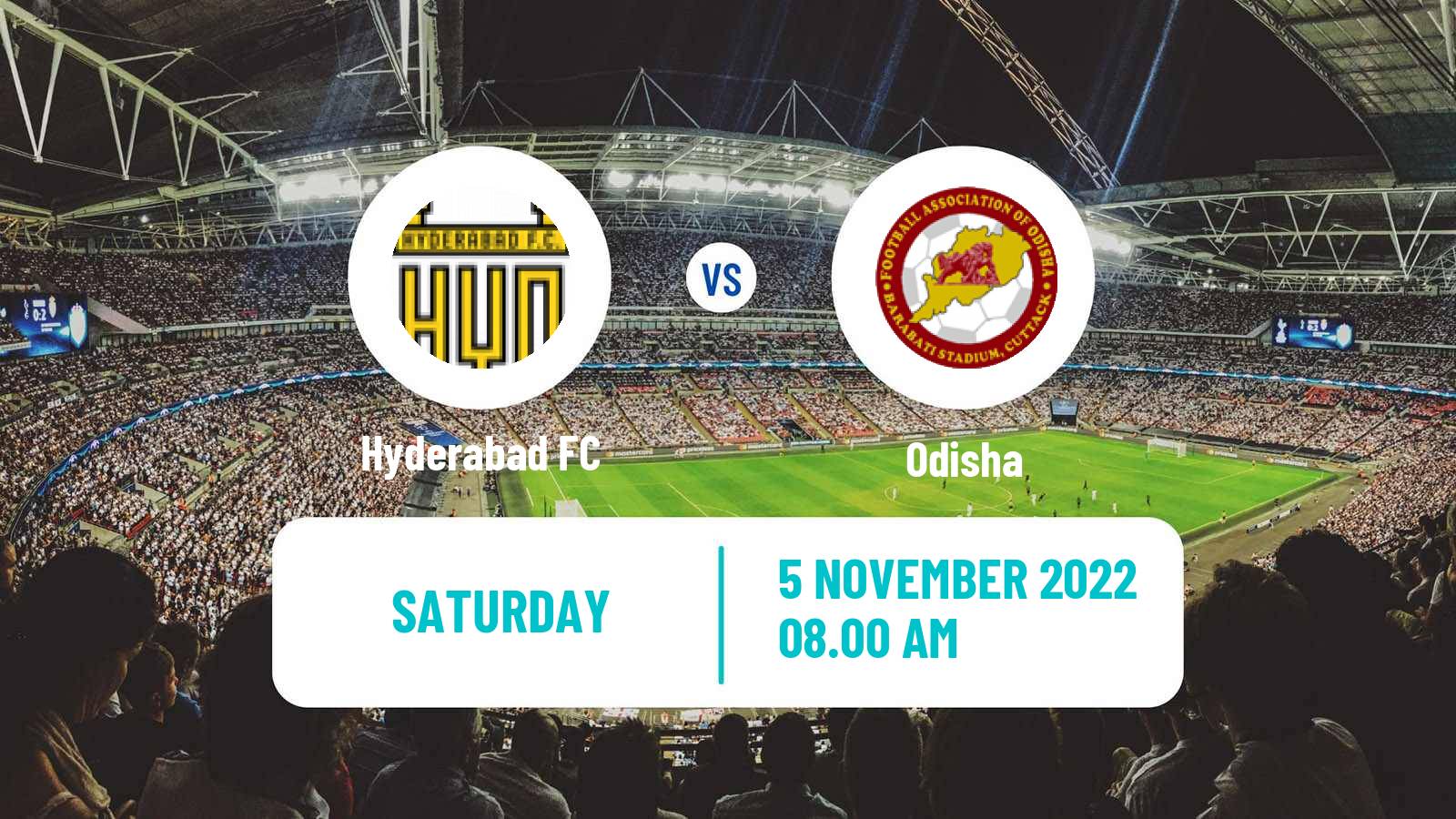 Soccer Indian ISL Hyderabad - Odisha