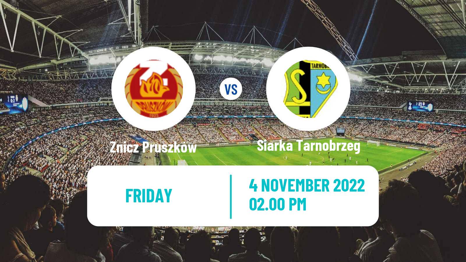 Soccer Polish Division 2 Znicz Pruszków - Siarka Tarnobrzeg
