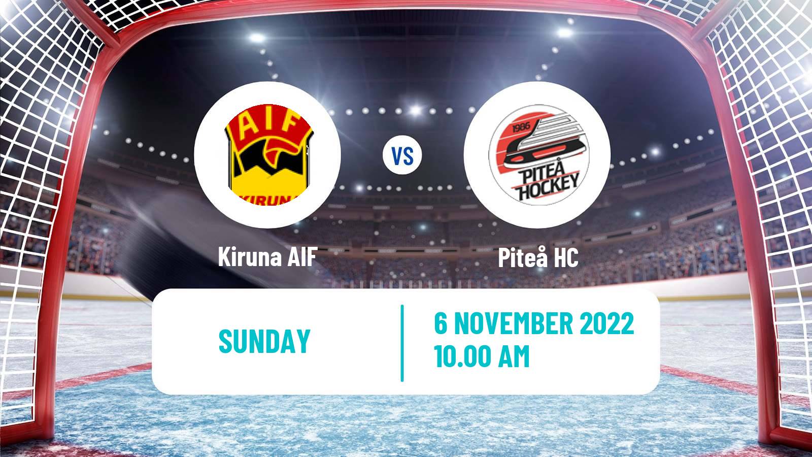Hockey Swedish HockeyEttan Norra Kiruna AIF - Piteå HC