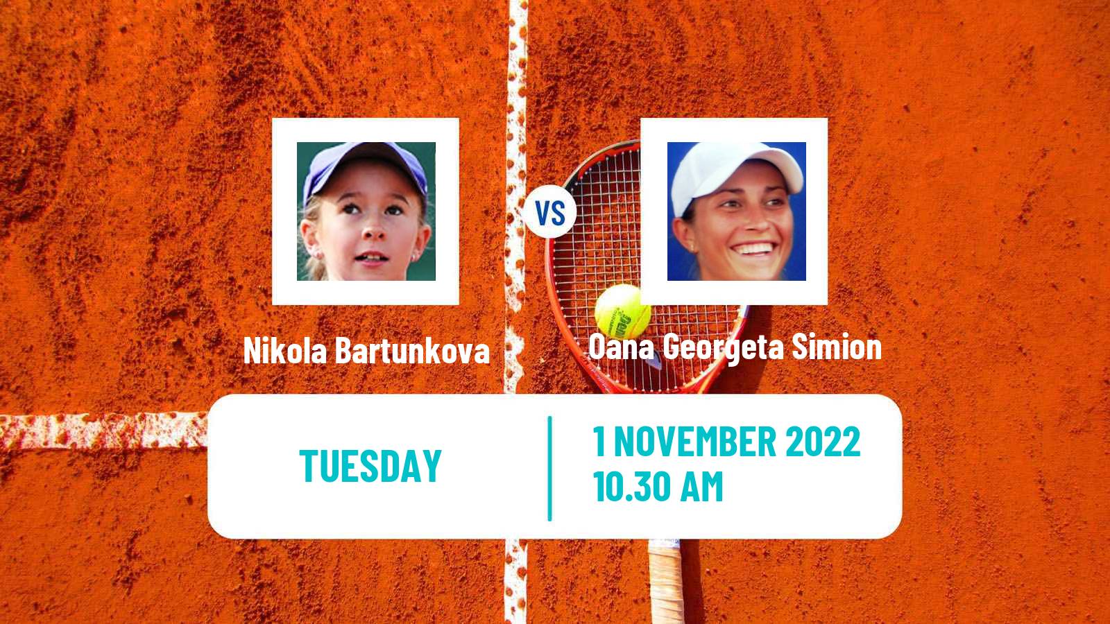 Tennis ITF Tournaments Nikola Bartunkova - Oana Georgeta Simion