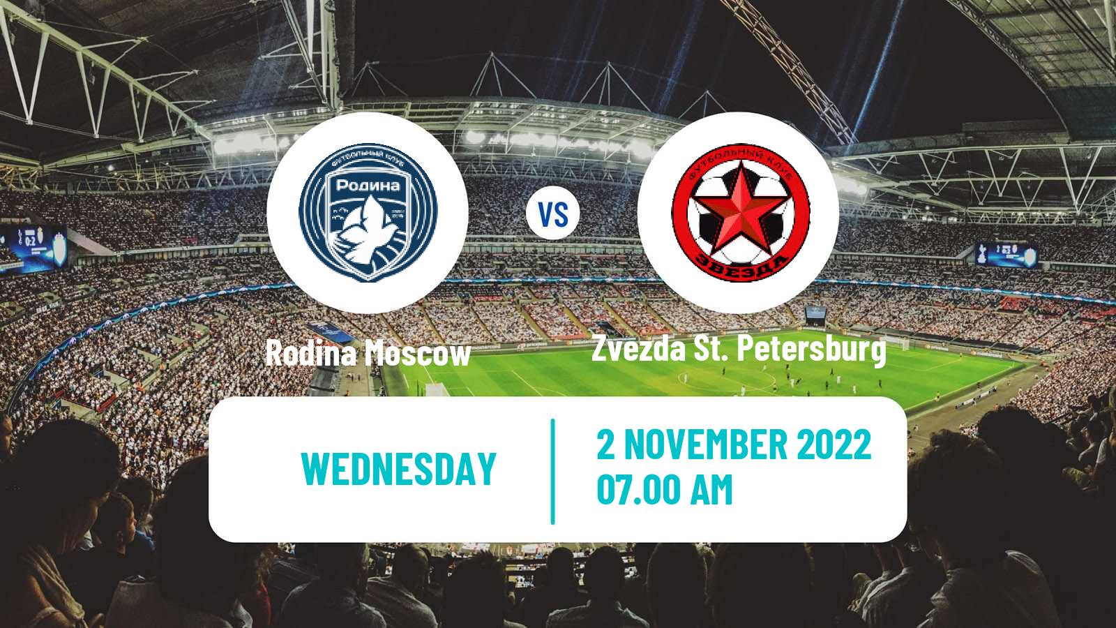 Soccer Russian Cup Rodina Moscow - Zvezda St. Petersburg