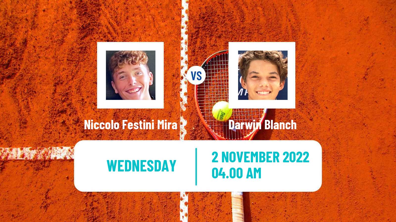 Tennis ITF Tournaments Niccolo Festini Mira - Darwin Blanch