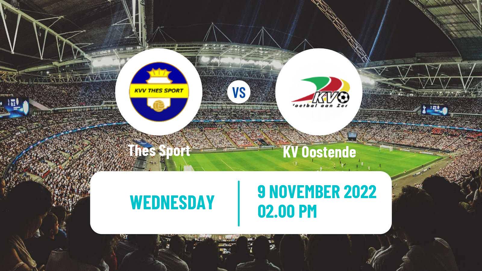 Soccer Belgian Cup Thes Sport - Oostende