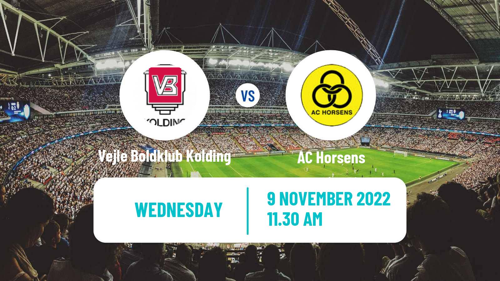 Soccer Danish Landspokal Cup Vejle Boldklub Kolding - Horsens