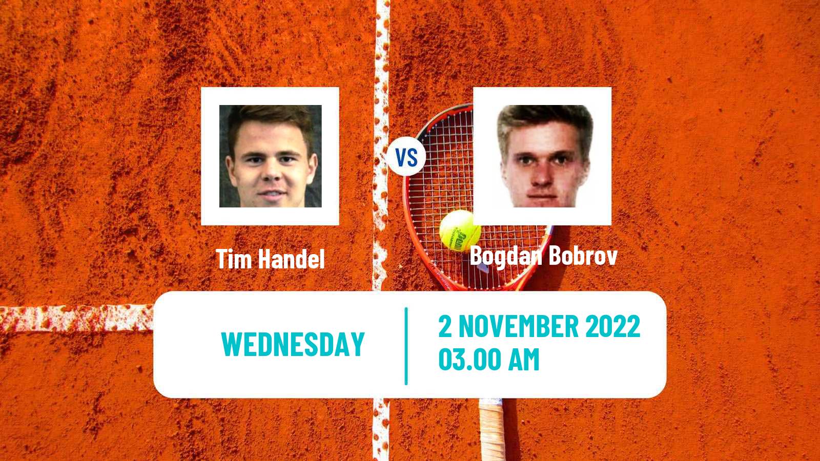 Tennis ITF Tournaments Tim Handel - Bogdan Bobrov