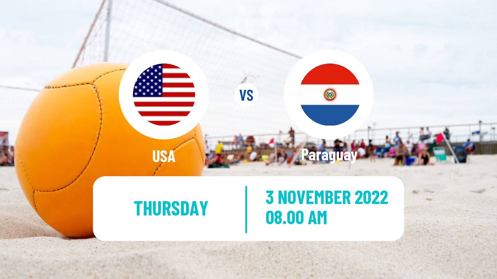 Beach soccer Beach Soccer USA - Paraguay