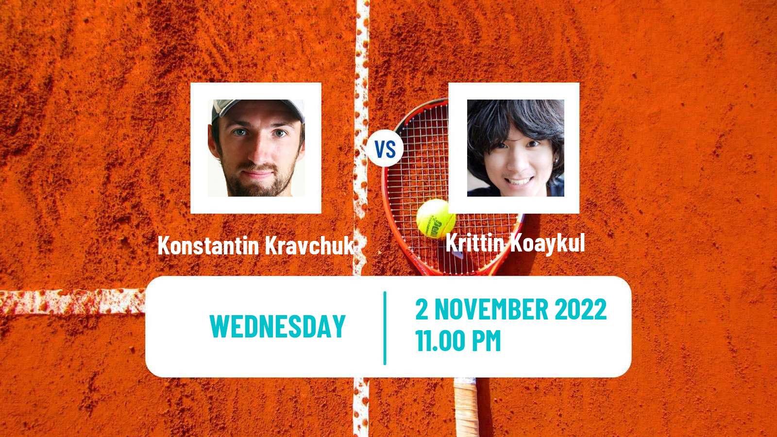 Tennis ITF Tournaments Konstantin Kravchuk - Krittin Koaykul