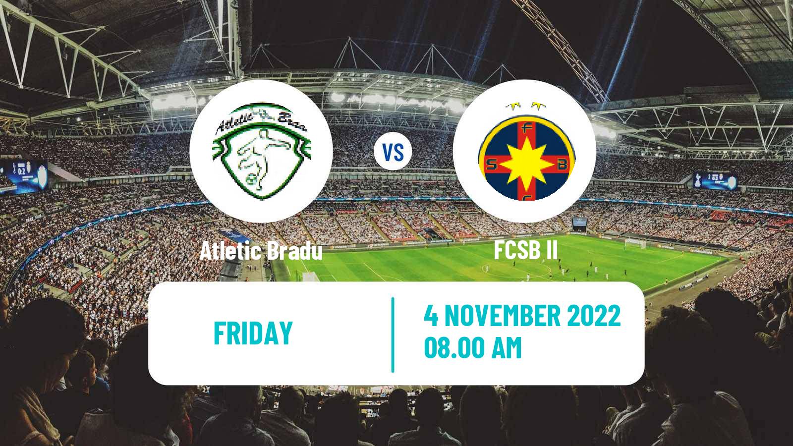 Soccer Romanian Liga 3 - Seria 4 Atletic Bradu - FCSB II