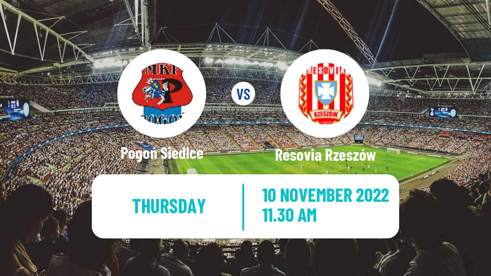 Soccer Polish Cup Pogoń Siedlce - Resovia Rzeszów