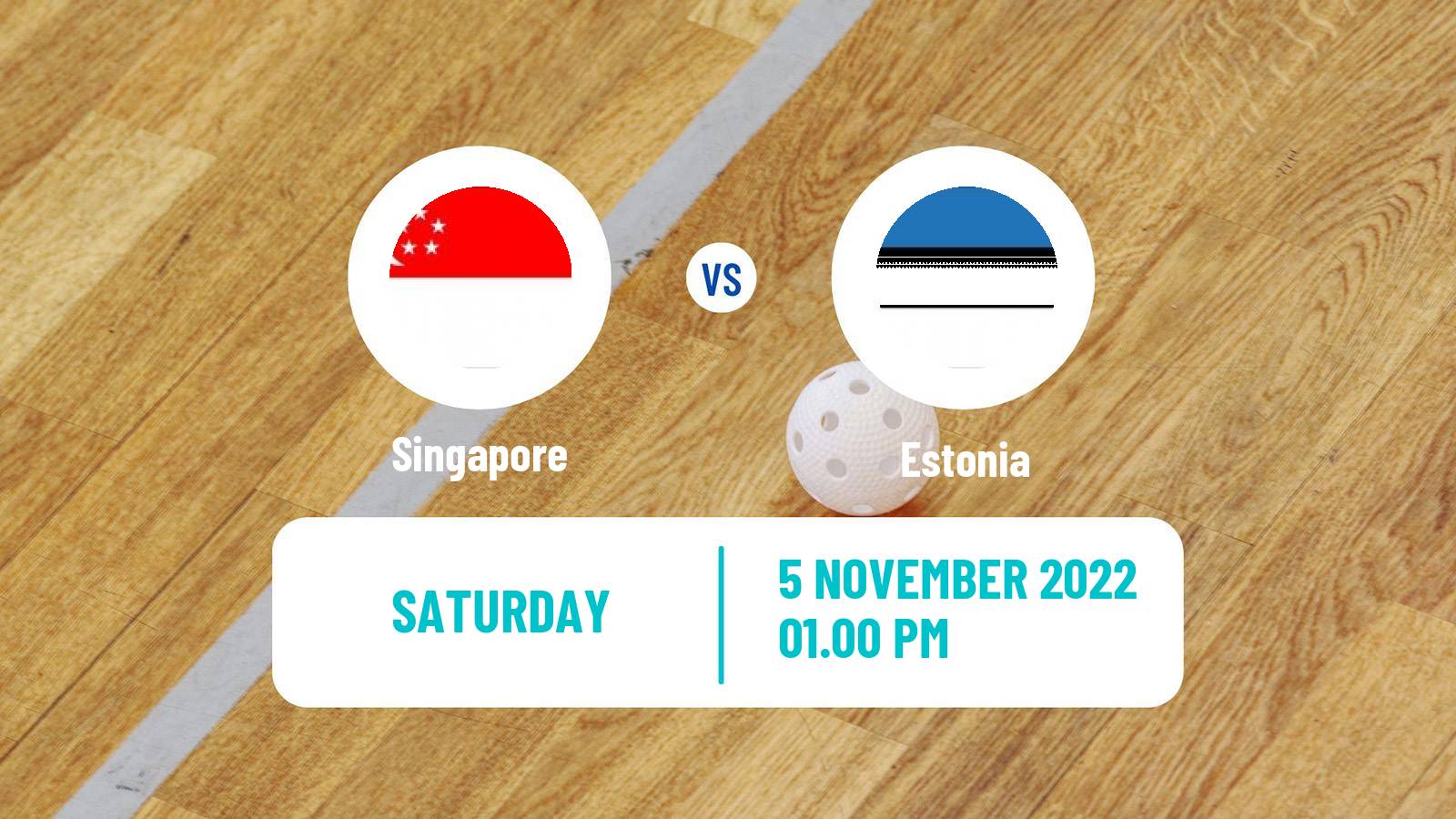 Floorball World Championship Floorball Singapore - Estonia