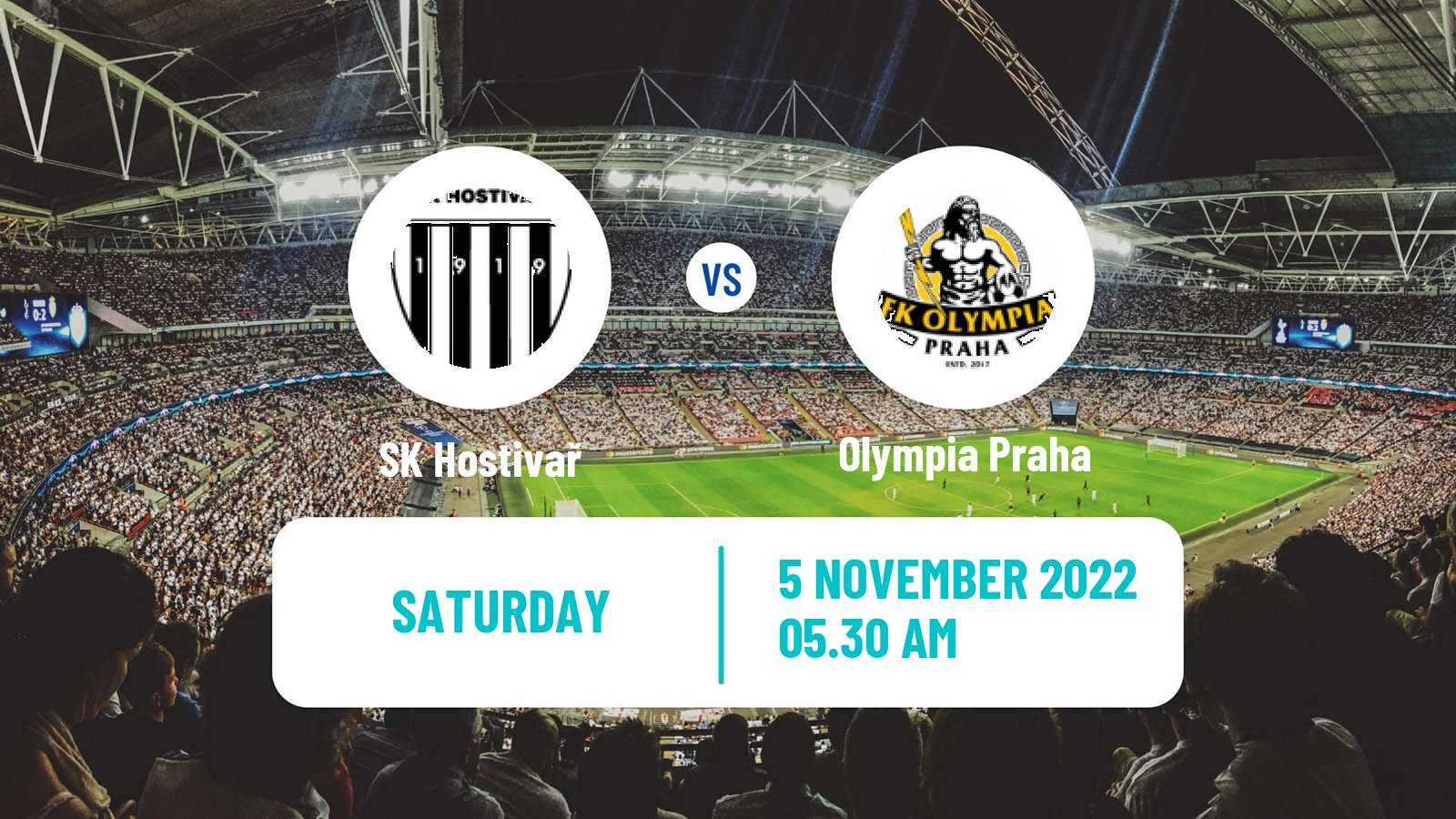 Football Czech Prazsky Prebor Hostivař - Olympia Praha